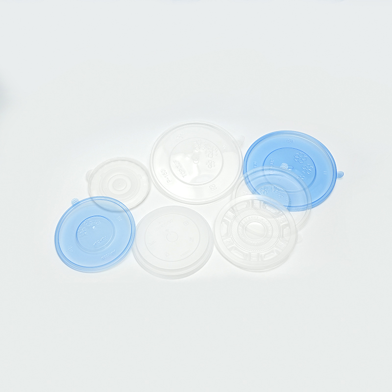 Transparent rund PP -plastförtjockat lock